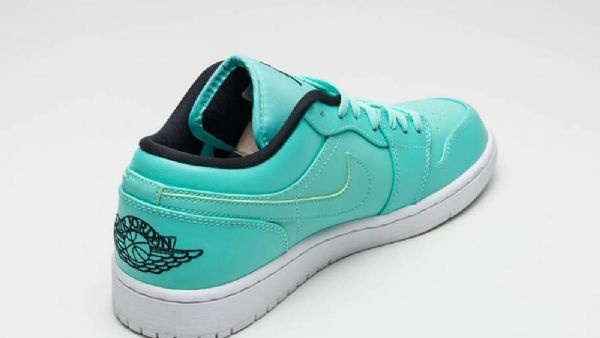Nike Air Jordan 1 Low Tops Hyper Sko Til Mænd Turkis