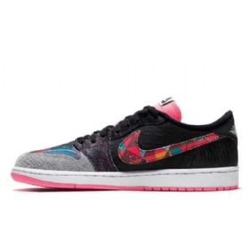 Nike Air Jordan 1 Low Tops Kinesisk Nytårssko Til Mænd Sort