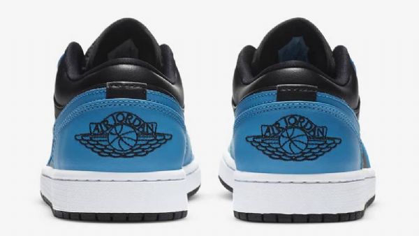 Nike Air Jordan 1 Low Tops Laser Sko Til Damer Blå Sort