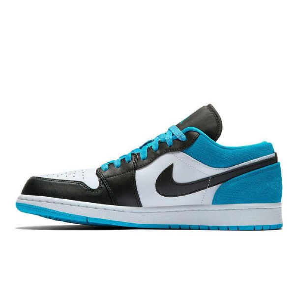 Nike Air Jordan 1 Low Tops Laser Sko Til Mænd Blå
