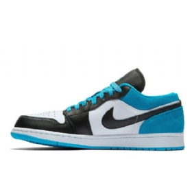 Nike Air Jordan 1 Low Tops Laser Sko Til Mænd Blå