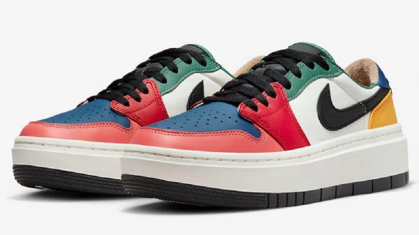 Nike Air Jordan 1 Low Tops Lv8d Sko Til Damer Flerfarvet