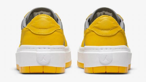 Nike Air Jordan 1 Low Tops Lv8d Sko Til Damer Grå Gul
