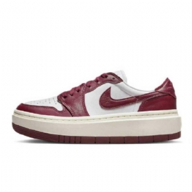 Nike Air Jordan 1 Low Tops Lv8d Team Sko Til Damer Burgundy Rød