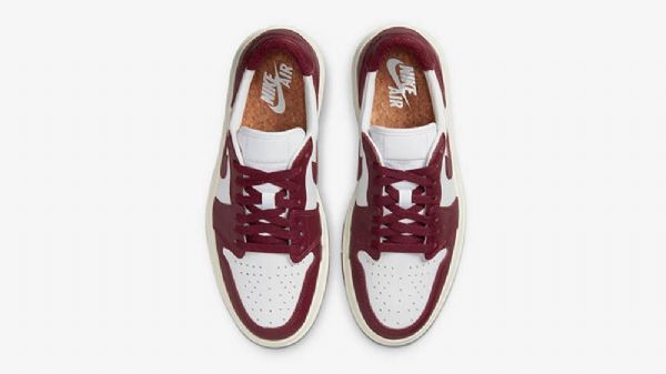 Nike Air Jordan 1 Low Tops Lv8d Team Sko Til Damer Burgundy Rød