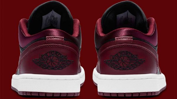 Nike Air Jordan 1 Low Tops Maroon Sko Til Mænd Burgundy Sort