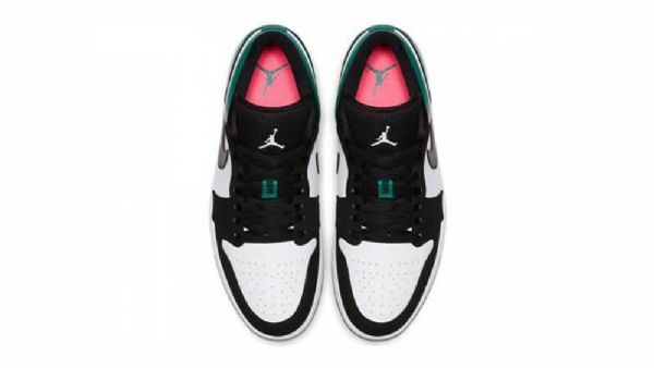 Nike Air Jordan 1 Low Tops Mystic Sko Til Mænd Sort Grøn
