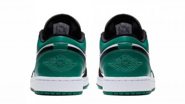 Nike Air Jordan 1 Low Tops Mystic Sko Til Mænd Sort Grøn