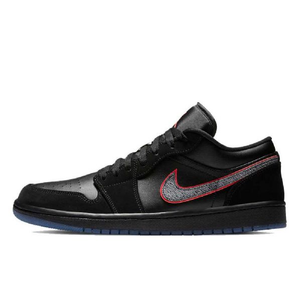 Nike Air Jordan 1 Low Tops Orbit Sko Til Mænd Sort Rød