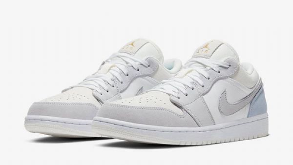 Nike Air Jordan 1 Low Tops Paris Sko Til Damer Grå