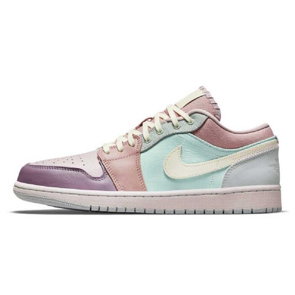 Nike Air Jordan 1 Low Tops Pastel Sko Til Mænd Flerfarvet