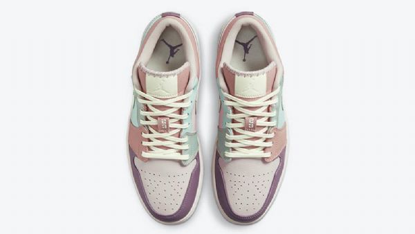 Nike Air Jordan 1 Low Tops Pastel Sko Til Mænd Flerfarvet