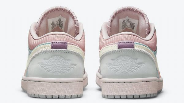 Nike Air Jordan 1 Low Tops Pastel Sko Til Mænd Flerfarvet