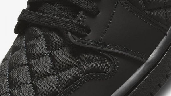 Nike Air Jordan 1 Low Tops Polstrede Tredobbelte Sko Til Mænd Sort