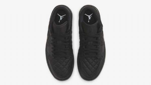 Nike Air Jordan 1 Low Tops Polstrede Tredobbelte Sko Til Mænd Sort