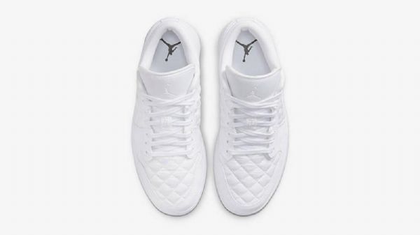 Nike Air Jordan 1 Low Tops Polstrede Triple Sko Til Damer Hvid
