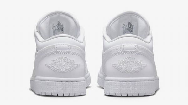 Nike Air Jordan 1 Low Tops Polstrede Triple Sko Til Damer Hvid