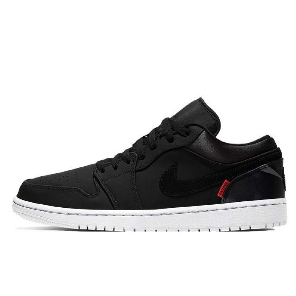 Nike Air Jordan 1 Low Tops Psg Sko Til Mænd Sort
