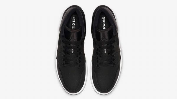 Nike Air Jordan 1 Low Tops Psg Sko Til Mænd Sort