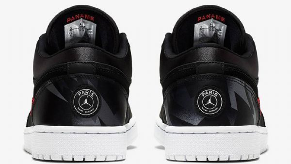 Nike Air Jordan 1 Low Tops Psg Sko Til Mænd Sort