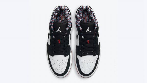 Nike Air Jordan 1 Low Tops Quai 54 Sko Til Mænd Sort Grå
