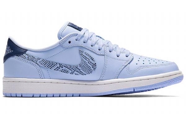 Nike Air Jordan 1 Low Tops Retro Basketball Sko Til Damer Blå