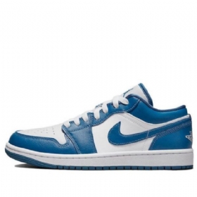 Nike Air Jordan 1 Low Tops Retro Basketball Sko Til Damer Blå