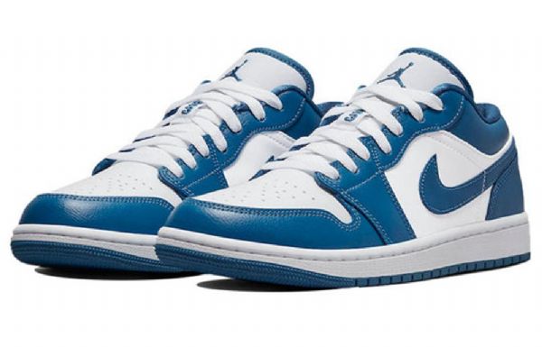 Nike Air Jordan 1 Low Tops Retro Basketball Sko Til Damer Blå