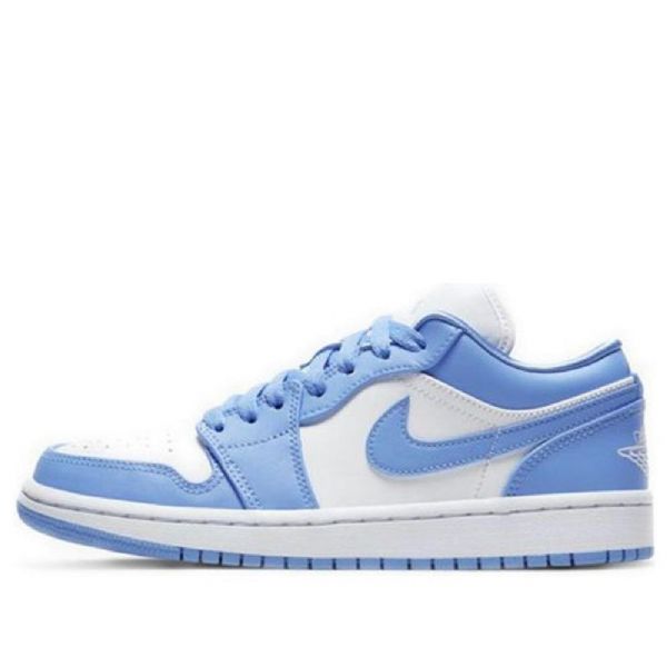 Nike Air Jordan 1 Low Tops Retro Basketball Sko Til Damer Blå Hvid