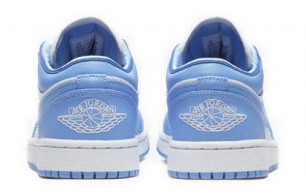 Nike Air Jordan 1 Low Tops Retro Basketball Sko Til Damer Blå Hvid