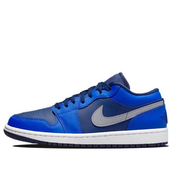Nike Air Jordan 1 Low Tops Retro Basketball Sko Til Damer Blå Hvid