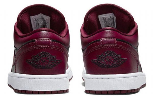 Nike Air Jordan 1 Low Tops Retro Basketball Sko Til Damer Burgundy Sort