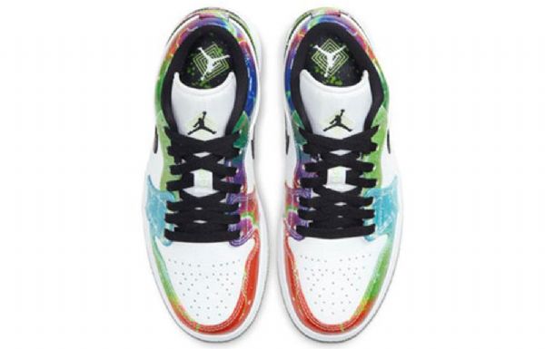 Nike Air Jordan 1 Low Tops Retro Basketball Sko Til Damer Flerfarvet