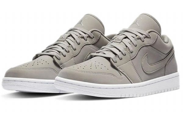 Nike Air Jordan 1 Low Tops Retro Basketball Sko Til Damer Grå