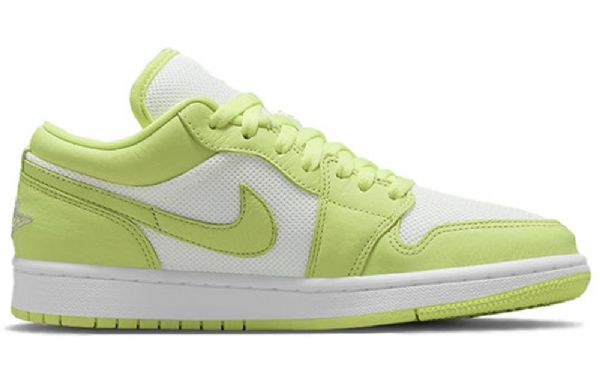 Nike Air Jordan 1 Low Tops Retro Basketball Sko Til Damer Grøn Hvid