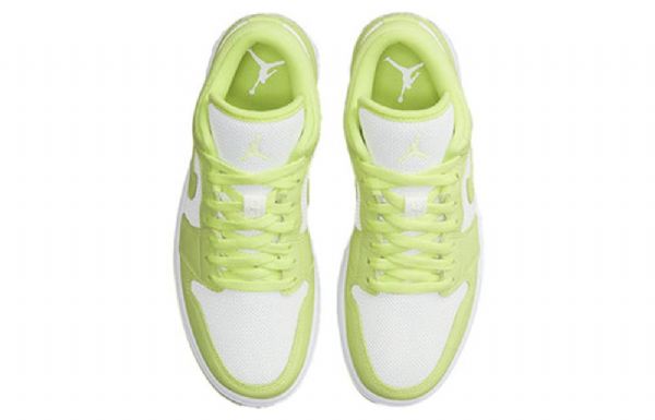 Nike Air Jordan 1 Low Tops Retro Basketball Sko Til Damer Grøn Hvid