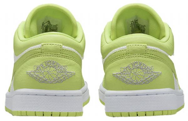 Nike Air Jordan 1 Low Tops Retro Basketball Sko Til Damer Grøn Hvid