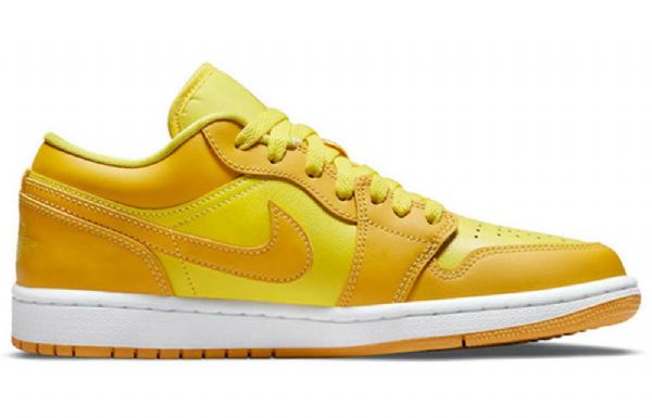 Nike Air Jordan 1 Low Tops Retro Basketball Sko Til Damer Gul