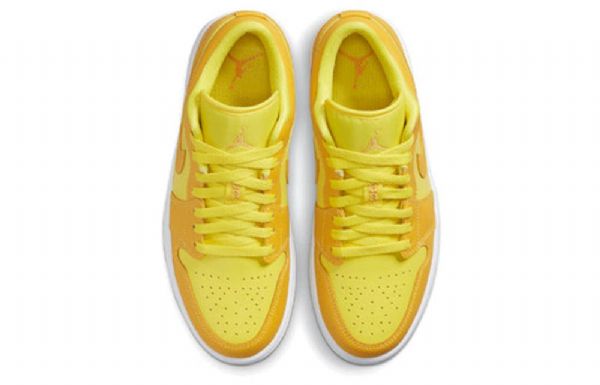 Nike Air Jordan 1 Low Tops Retro Basketball Sko Til Damer Gul