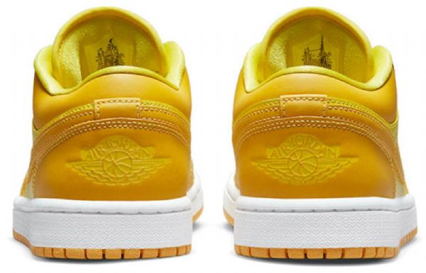 Nike Air Jordan 1 Low Tops Retro Basketball Sko Til Damer Gul
