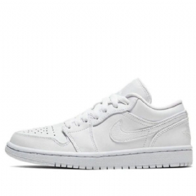 Nike Air Jordan 1 Low Tops Retro Basketball Sko Til Damer Hvid