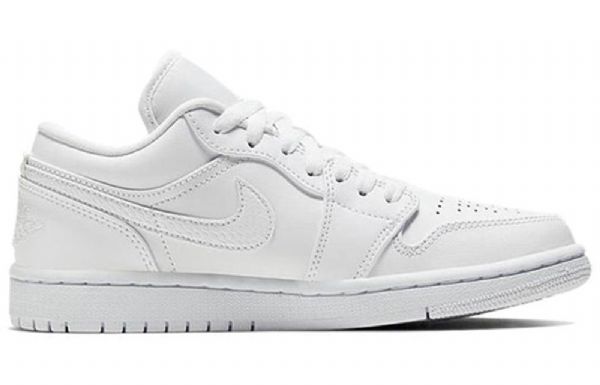 Nike Air Jordan 1 Low Tops Retro Basketball Sko Til Damer Hvid