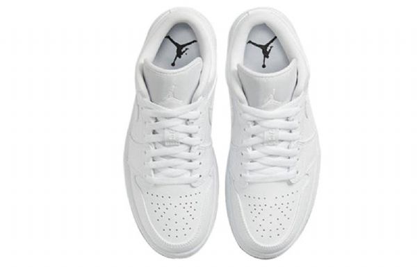 Nike Air Jordan 1 Low Tops Retro Basketball Sko Til Damer Hvid