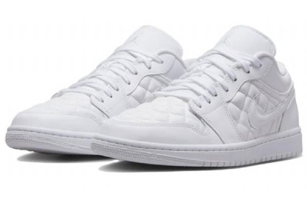 Nike Air Jordan 1 Low Tops Retro Basketball Sko Til Damer Hvid