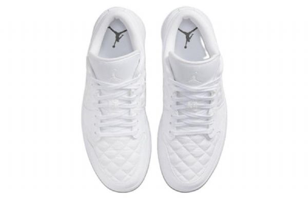 Nike Air Jordan 1 Low Tops Retro Basketball Sko Til Damer Hvid