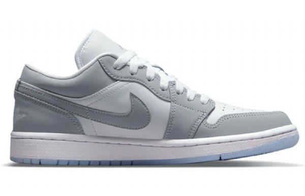 Nike Air Jordan 1 Low Tops Retro Basketball Sko Til Damer Hvid Grå