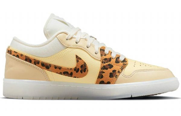 Nike Air Jordan 1 Low Tops Retro Basketball Sko Til Damer Khaki