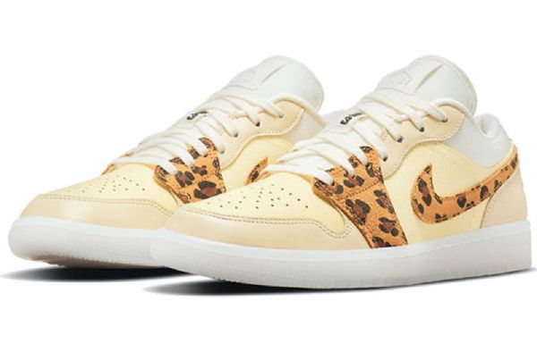 Nike Air Jordan 1 Low Tops Retro Basketball Sko Til Damer Khaki