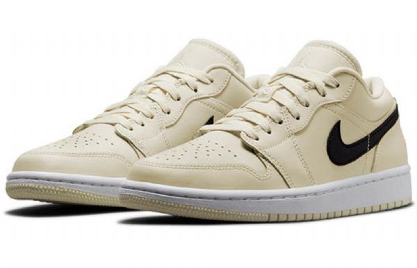 Nike Air Jordan 1 Low Tops Retro Basketball Sko Til Damer Khaki