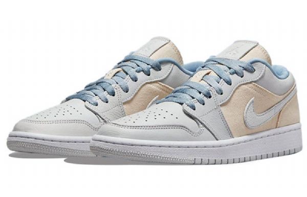 Nike Air Jordan 1 Low Tops Retro Basketball Sko Til Damer Khaki